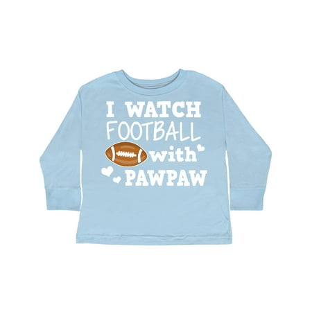 

Inktastic I Watch Football with My Pawpaw Gift Toddler Boy Girl Long Sleeve T-Shirt