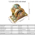 thumbnail image 3 of Sliding Door Pulley V Wheel Heavy Duty Rigid Caster for Inverted Track Sliding Gate Roller Wheel Bearing Rollers, 3 of 7