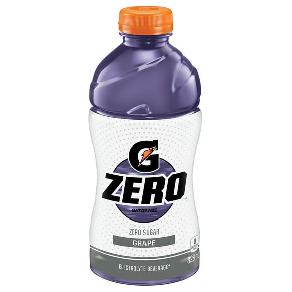 Gatorade Zero Sugar Grape Electrolyte Beverage 828 mL, Bottle