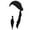 Black, variant on Women Casual Solid Baseball Cap Slouchy Turban Headwear Hat, White