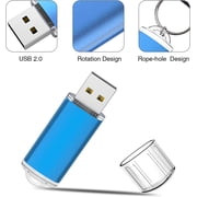 TOPESEL 10 Pack 8GB USB Flash Drive USB 2.0 Memory Stick Bulk Thumb Drive Pen Drive Blue