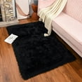 thumbnail image 7 of Junovo Luxury Fluffy Area Rugs Areary Rug for Bedroom Shaggy Rugs Area Carpet for Living Room Bedroom Room,2'x4',Black, 7 of 7