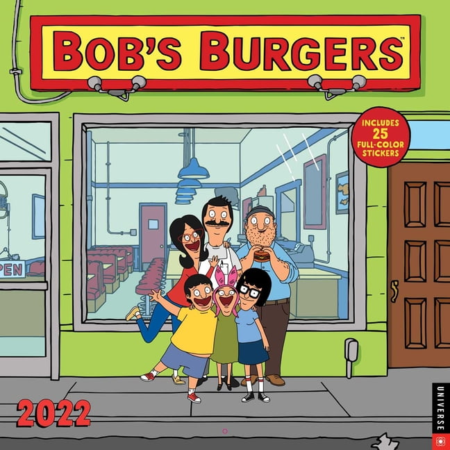 Bob s Burgers 2022 Wall Calendar Calendar Walmart