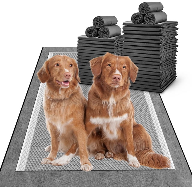 Almohadillas para orinar para perros MIZOK Carbón extralargas 71 x 112 cm