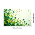 thumbnail image 1 of Cloverleaf Greenery Theme Background Banner Party Decorations St Patrick's Day Decor Event Backdrop Celebration Photography Props, 1 of 4