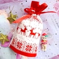 thumbnail image 3 of Bolsas de regalos navideños, diseño cómodo y elegante, cierre con cordón para envolver y guardar fácilmente, perfectas para regalos de fiesta de Navidad, 5 diseños diferentes, ideales para regalar,, 3 of 8