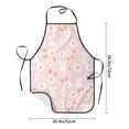 thumbnail image 4 of Naloa 1Pack Adjustable Bib Apron Waterdrop Resistant Cooking Kitchen Aprons for Women Men Chef, Flower Rabbit Print, 4 of 5