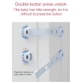 thumbnail image 5 of 4 Pack Child Safety Locks for Cabinets, Cute Baby Proof Latches for Drawers, Kitchen, Furnitures, Strong Adhesive,Cupboard, Fridge Oven Toilet Seat (Blue+Pink), 5 of 8