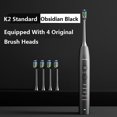 thumbnail image 2 of Cepillo de dientes eléctrico JIMOK K2, potente cepillo de dientes eléctrico ultrasónico, recargable por USB, tecnología médica blanqueadora para adultos, cepillado K2, 2 of 5