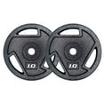 thumbnail image 5 of HAJEX Standard Tri Grip Cast Iron Weight Plates Set 1 inch - 70LB Set - (2.5LB, 5LB, & 10LB), 5 of 5