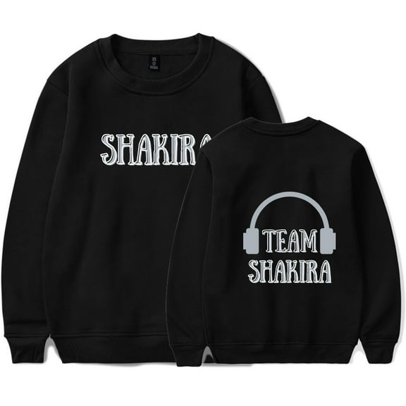 Shakira Las Mujeres Ya No Lloran Merch Men's and women's casual trend long sleeved round neck pullover sweater