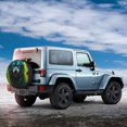 thumbnail image 2 of Haiem Spare Tire Cover , Wheel Cover with Fluorescent Wolf printed, Camper Spare Tire Cover Fit for Jeep Wrangler Rv SUV Truck Travel Trailer-16 inch, 2 of 8