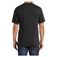 thumbnail image 2 of Mens Core Blend Cotton/Polyester Tee Shirt Jet Black S, 2 of 6