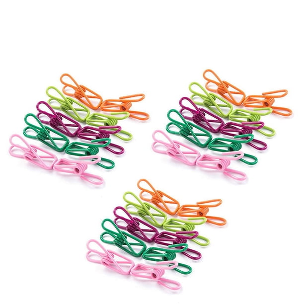 PINZAS DE ALAMBRE - MULTICOLOR, pinzas para bolsas de papas fritas, pinzas de cocina, pinzas magnéticas para papas fritas para bolsas, sello hermético, pinzas de alambre de acero de 2"