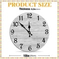 thumbnail image 3 of Gnwei Wall Clock 10 Inch Battery Operated Silent Non-Ticking Wall Clock Vintage Retro Rustic Style Decorative for Bedroom Living Room Kitchen Home Office, 3 of 8