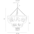 thumbnail image 2 of Arteriors 84621 Chappellet 33" Chandelier - Off White, 2 of 5