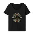 thumbnail image 1 of Camiseta para mujer con cuello redondo, ropa deportiva, camisetas de verano para trabajo, camping SG, 1 of 7