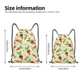 thumbnail image 4 of Drawstring Backpack - Cute Carrot Sunglasses Splash Proof Small Drawstring Gym Bag for Women Men, Cinch Sports String Bag Backpack for Travel Swimming Beach, 4 of 8