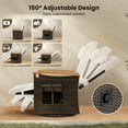 thumbnail image 2 of Gymax Set Of 2 Outdoor 360° Swivel Rattan Recliner Chair Patio Wicker Chaise Lounge Chair White, 2 of 7