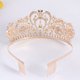 thumbnail image 5 of Zhuge Tiara de boda para novia, diadema de princesa, corona nupcial, joyería para el cabello con diamantes de imitación de cristal, decoración para novia, cumpleaños, graduación, boda (blanco), 5 of 5