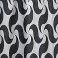 thumbnail image 4 of Designart 'Geometric Monochrome Pattern IV' Mid-Century Modern Curtain Panel, 4 of 5