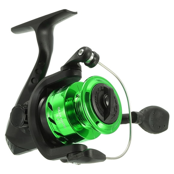 Carrete de pesca Uxcell, carretes de pesca ultra suaves y potentes con mango intercambiable izquierdo/derecho, negro, verde