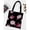 Black, variant on Canvas Tote Bag for Women Casual Print Handbag Big Capacity Shoulder Bag,Multicolored