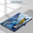 thumbnail image 4 of Fintie Case for Samsung Galaxy Tab A11+ Plus 2025/ A9+ Plus 11 Inch 2023, Multi-Angle Viewing Smart Stand Back Cover with Pocket Auto Wake/Sleep, Ocean Marble, 4 of 9