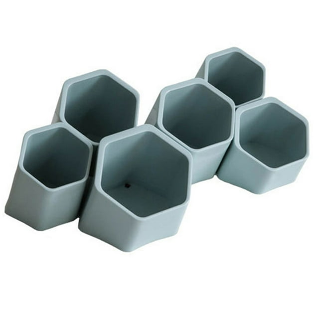 CAROOTU Créatif Porte-Stylo Interlock Présentoir Hexagonal Porte-Crayon de Rangement Classé pour Bureau Maison Neuf