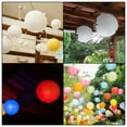 thumbnail image 6 of Uxcell 8 Inch Folding Hanging Wedding Home Party Paper Lanterns Red 6 Pack, 6 of 7