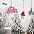 thumbnail image 3 of Paquete de 6 colgantes huecos de madera para Navidad, adornos para árboles de Navidad, decoración para fiestas colgantes WD.WDQZL Hogar, 3 of 5