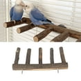 thumbnail image 4 of Ladder, Multi Step Ladder Supports Multiple Angles Bird Wooden Ladder  For Pet Supplies 5 Step,7 Step, 4 of 8