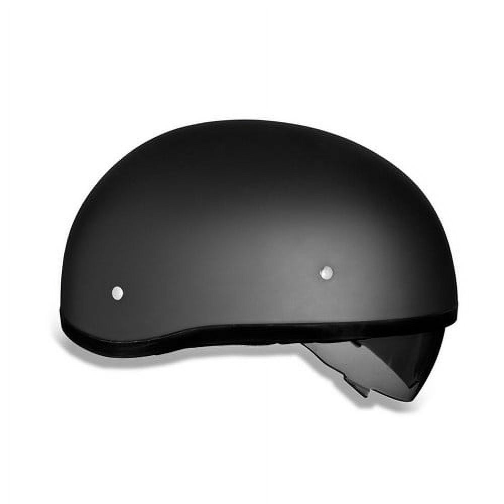 Daytona DS8 Half Shell With Inner Visor Motorcycle Helmet Dull/Gloss Black Sizes