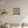 thumbnail image 3 of Ivory Floral Embroidery Chic Farmhouse Canvas Wall Art by Art Remedy, Gallery Wrapped, 20"x20", 3 of 7