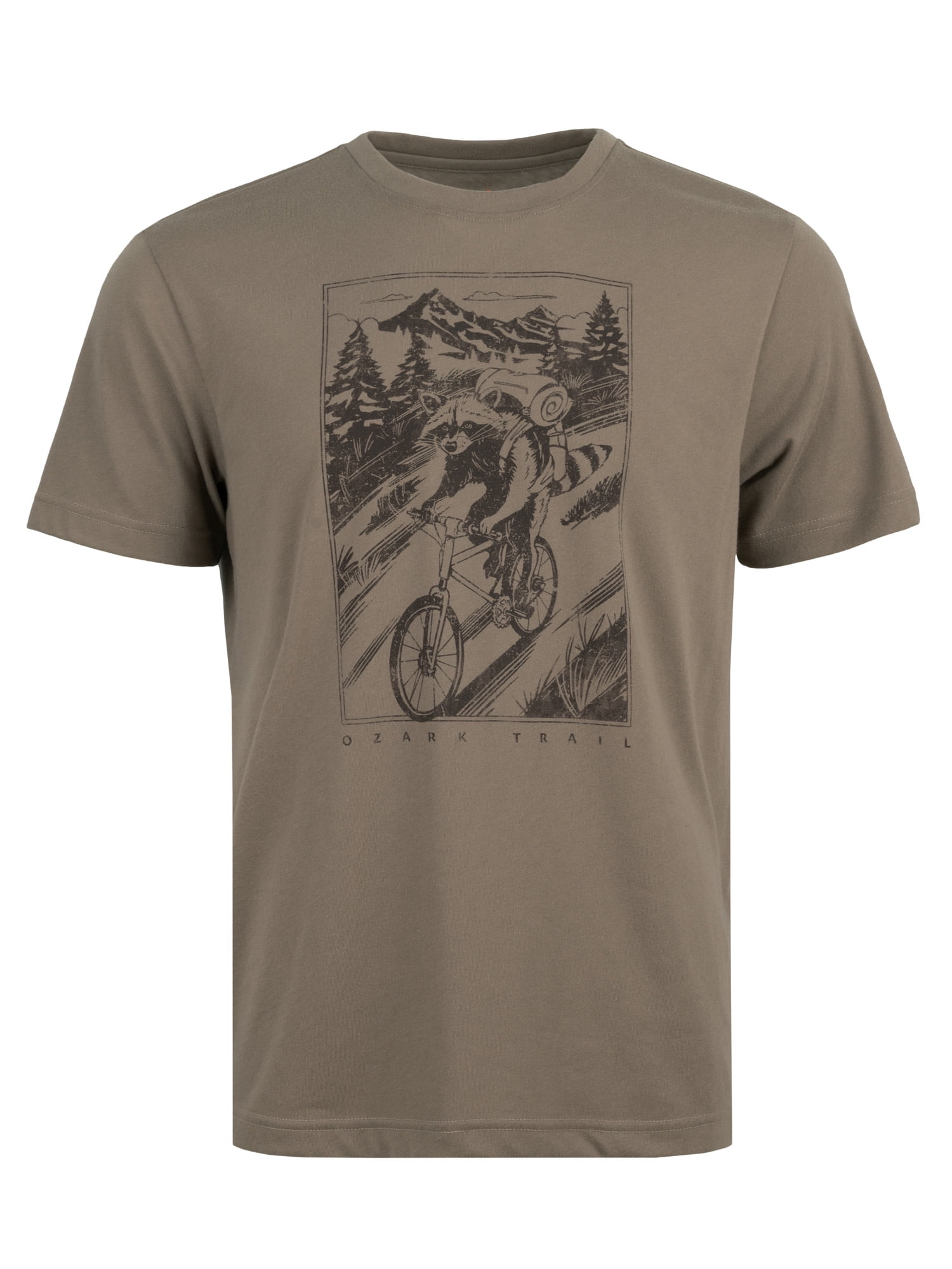 Ozark Trail Men's Active Graphic Tee with Short Sleeves, Sizes S-3XL