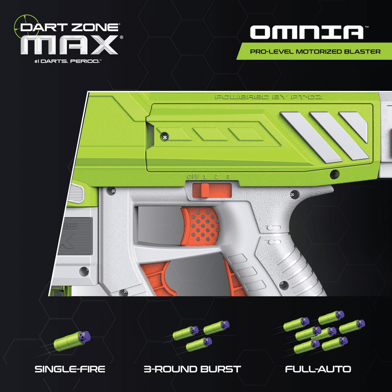 Dart Zone Max Omnia Pro Ultimate Battery Foam Dart Blaster Toy