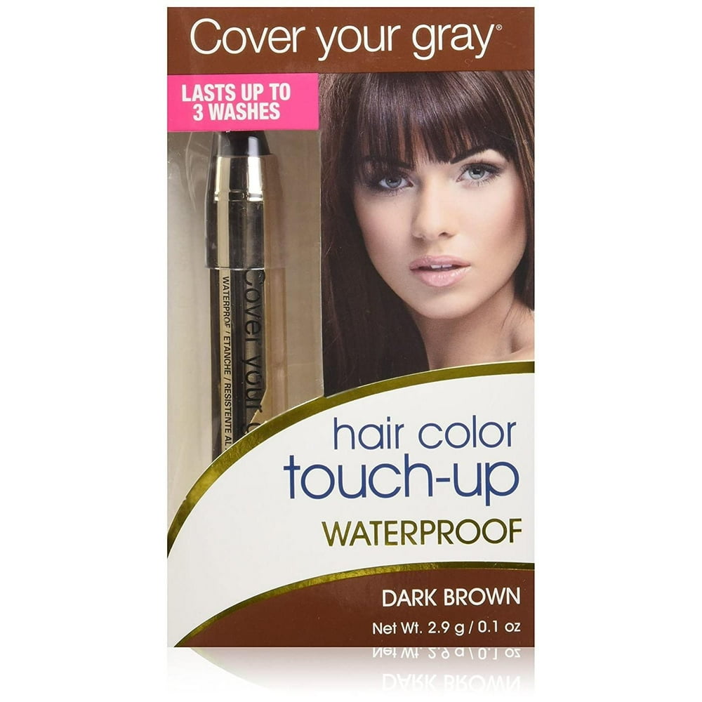 Cover Your Gray Root TouchUp Dark Brown Hair Color 0.25 Oz Walmart