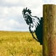 thumbnail image 5 of Art Hanging Metal Peeping Chickens Ornaments Outdoor Garden Adornment Decoration, 5 of 8