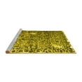 thumbnail image 2 of Ahgly Company Machine Washable Indoor Rectangle Abstract Yellow Contemporary Area Rugs, 2' x 5', 2 of 4