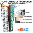 thumbnail image 7 of 30oz White Bigfoot and Pine Tree Pattern Tumblers Stainless Steel Tumbler with Lid and Straw,Vacuum Insulated Double Wall Travel Tumbler Cups Mug with Cleaning Brush for Coffee,Tea, 7 of 7