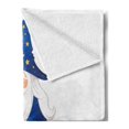 thumbnail image 2 of Wizard Soft Flannel Fleece Throw Blanket, Old Cartoon Wizard with Spell Book Potions and Staff Friendly Wise Sorcerer, Cozy Plush for Indoor and Outdoor Use, 50" x 70", Multicolor, by Ambesonne, 2 of 5