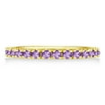 thumbnail image 3 of Amethyst Eternity Stackable Ring Band 14K Yellow Gold (0.75ct), 3 of 4
