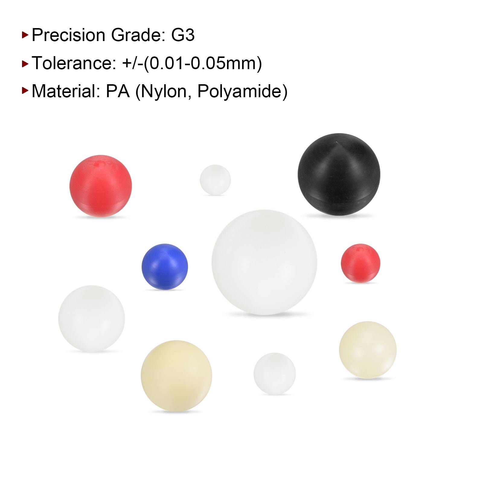 Billes En Nylon Solide PA – Diamètre 57 Mm, Qualité G3, Pour Roulements, Marque Uxcell