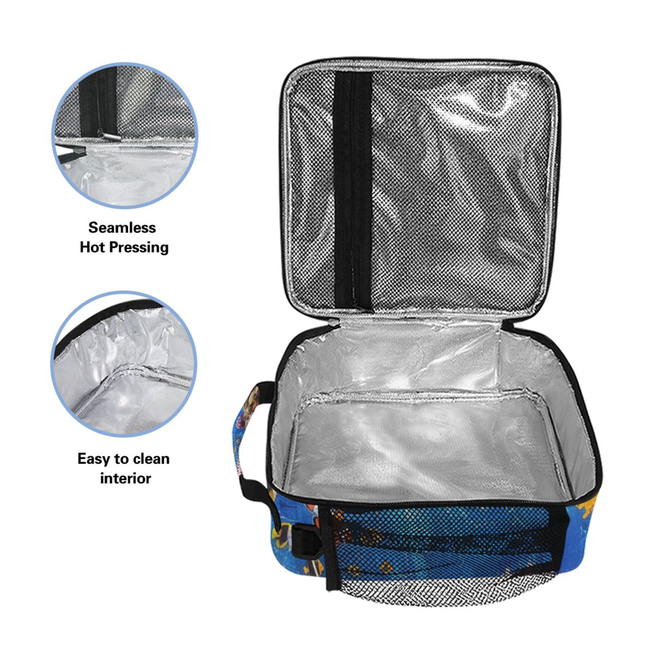ALAZA Clownfish Corals in Ocean Lunch Box Insulated Lunch Bag Reusable Thermal Cooler Tote School Picnic