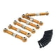 thumbnail image 1 of Juego de varillas de dirección de metal con resortes compatibles con HS 1/18 18311 18312 18321 18322, accesorios para coche y camión. dorado, 1 of 8