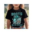 thumbnail image 1 of New Summer Girl Cowboy Hat, Boots, Turquoise, Western, Graphic. Short Sleeved 100% Cotton T-Shirt', 1 of 6
