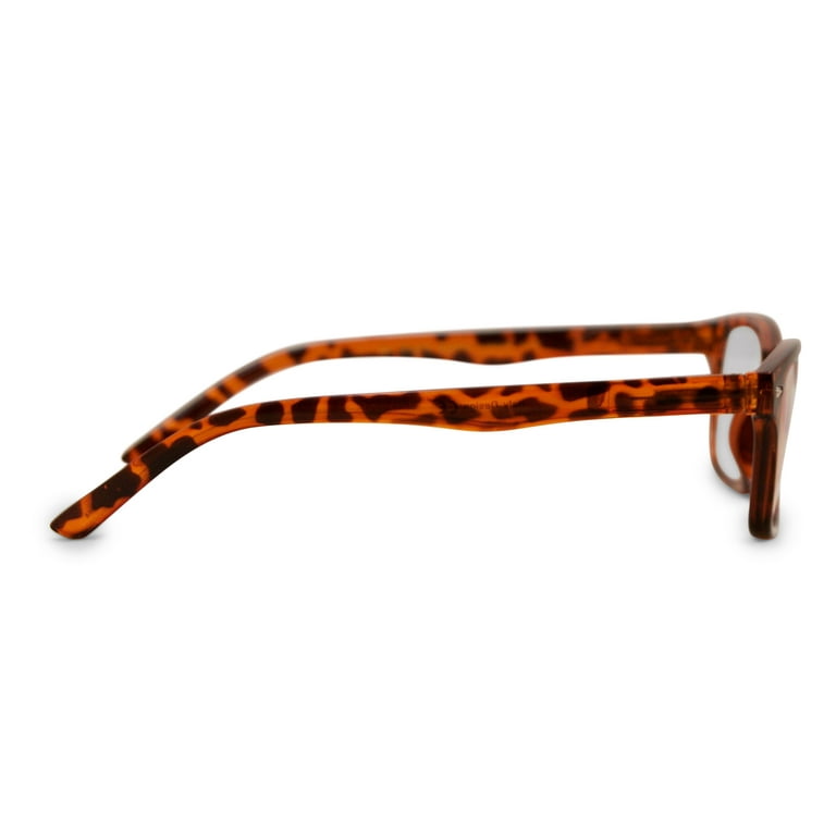 in Style Eyes Seymore Classic Retro Reading Glasses Cheater Glasses for Men Women Lightweight Comfortable Multi Pack Tortoise 1.25 Brown