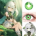 thumbnail image 1 of Lentes de contacto de colores para Halloween, lentillas circulares para Cosplay, Genshin Nahida, Hutao, 2 unidades, 1 of 4
