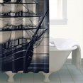 thumbnail image 4 of Retro Nautical Sailboat Shower Curtains Farmhouse Shower Curtains for Bathroom, Bath Shower Curtain Sets Waterproof Fabric Decor 72×72inch, 4 of 4