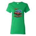 thumbnail image 2 of Wild Bobby, 1977 Ford Motors 77 Mustang Silhouette, Cars and Trucks, Women Graphic Tee, Kelly, Small, 2 of 4